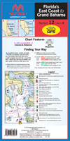 Florida's East Coast to Grand Bahama Waterproof Chart, 4th Edition
