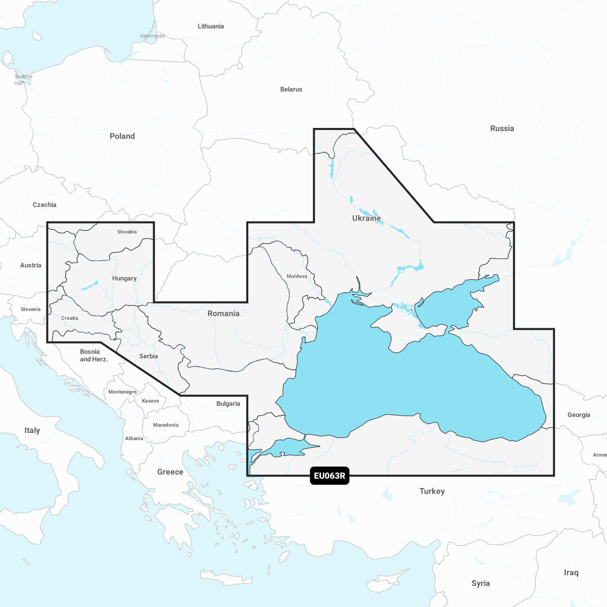 GARMIN NAVIONICS+ CHART EU063R: Black Sea & Azov Sea