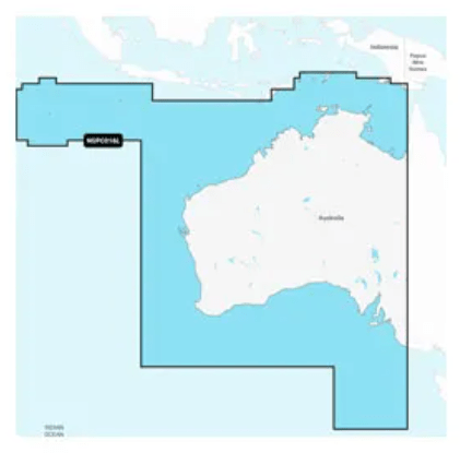 GARMIN NAVIONICS+ CHART PC016L: Australia, West & Central