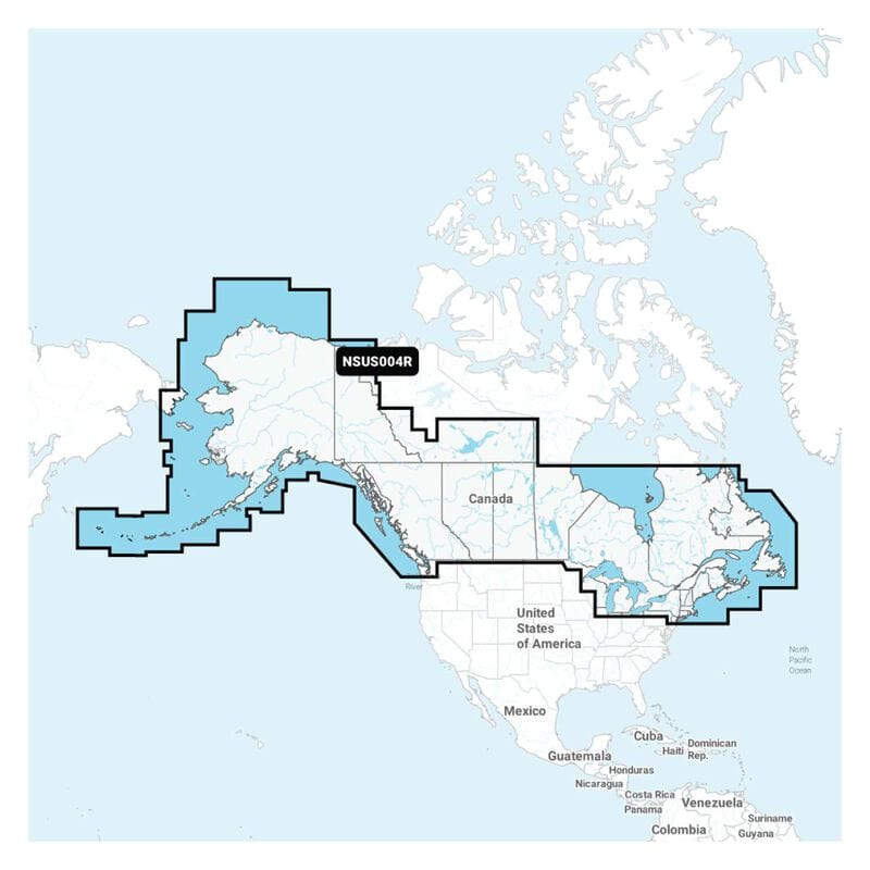 GARMIN NAVIONICS+ CHART US004R: Canada & Alaska