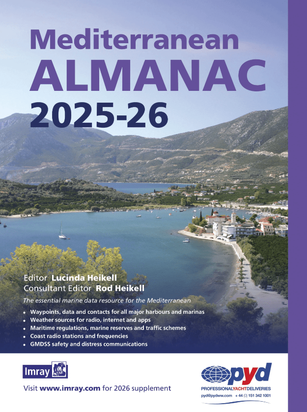 Imray: Mediterranean Almanac, 14th Edition 2025-2026