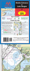 Mobile Entrance to Lake Borgne Waterproof Chart, 2nd Edition