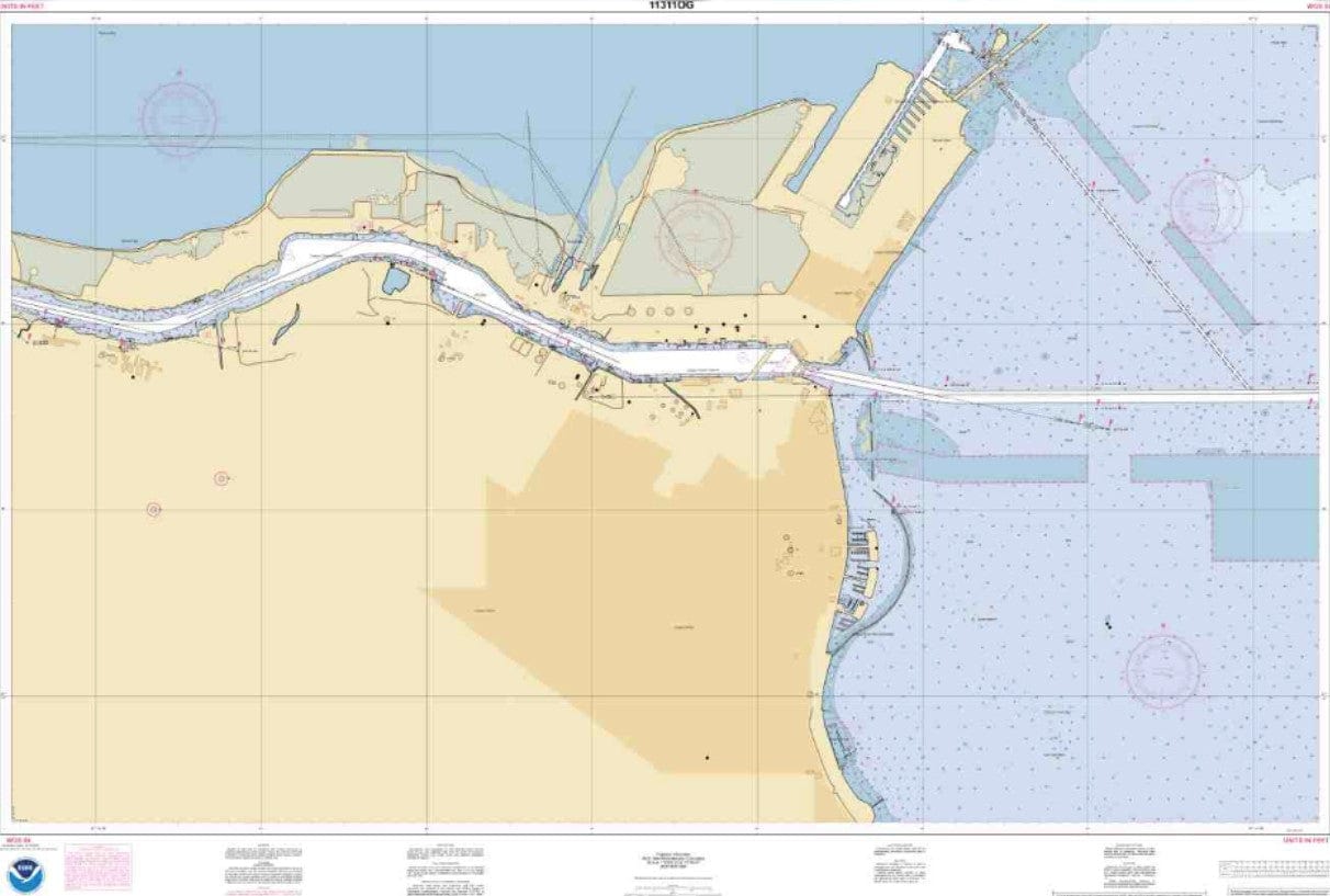 NOAA Nautical Chart 11311 Corpus Christi Harbor Amnautical