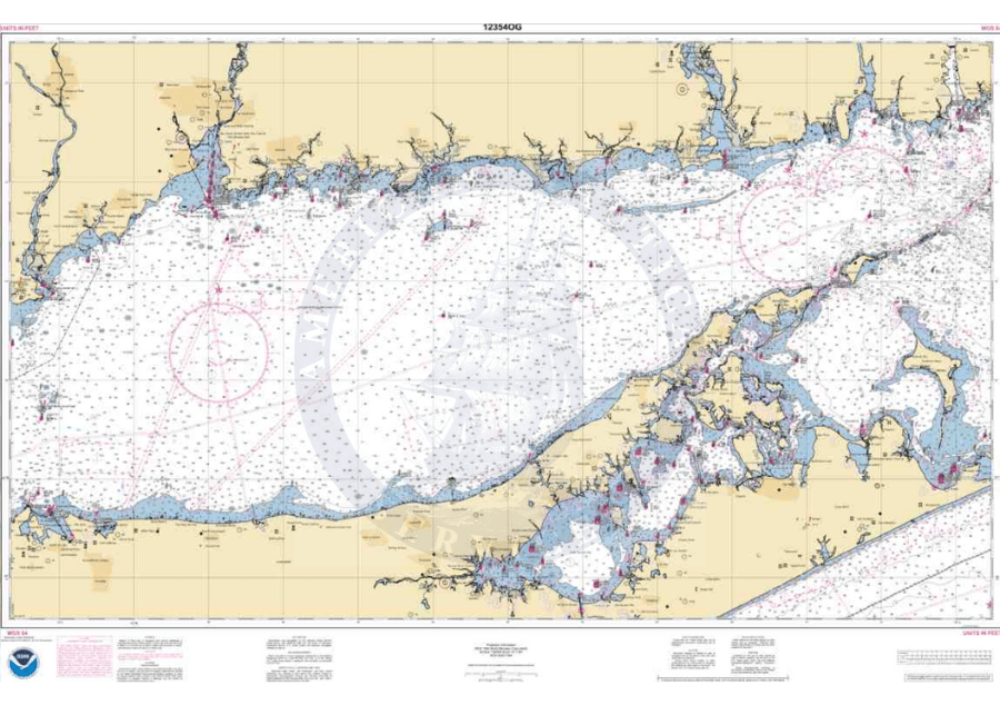 NOAA Nautical Chart 12354 Long Island Sound Eastern Part Amnautical