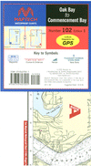 Oak Bay to Commencement Bay Waterproof Chart, 1st Edition