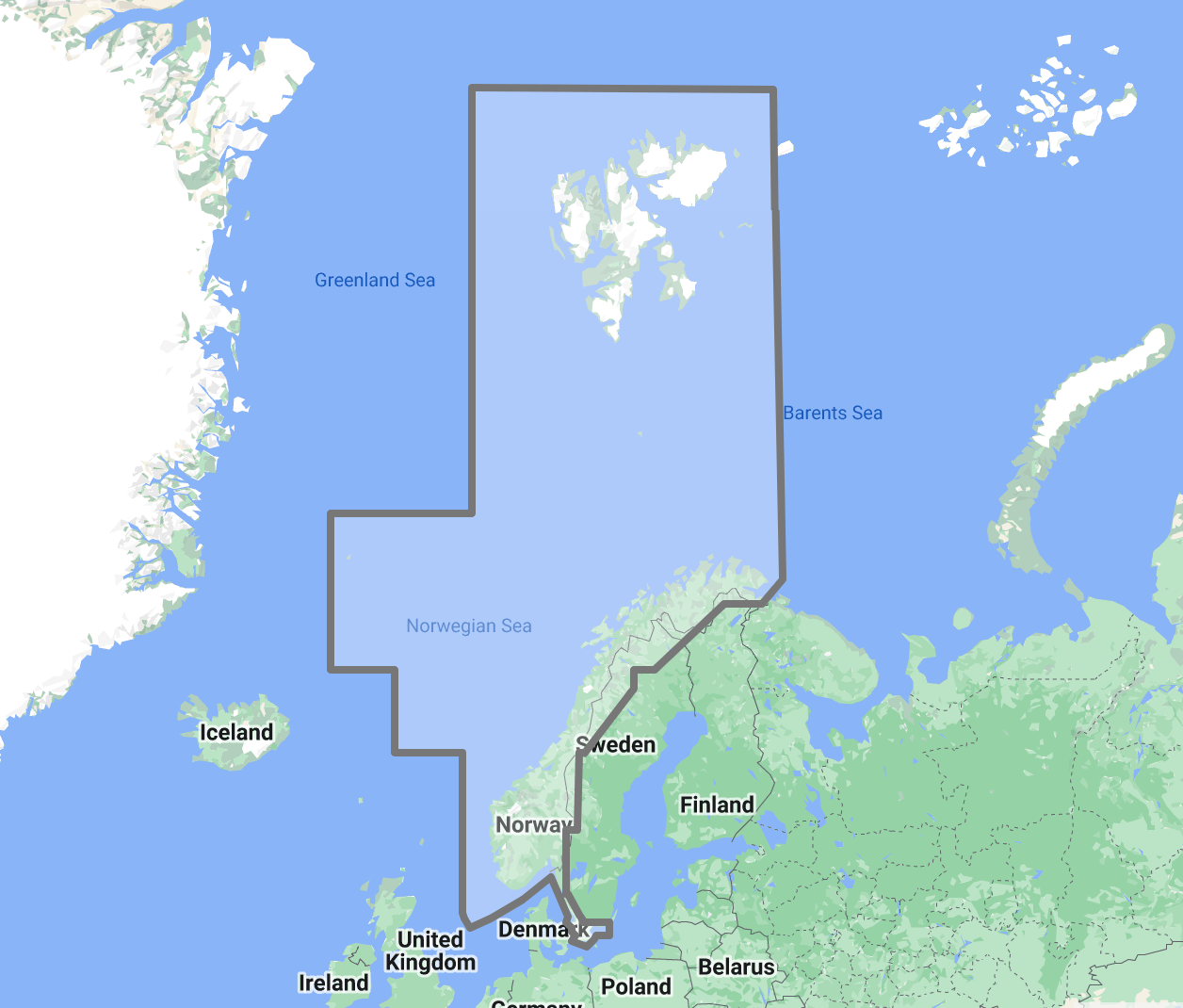 Timezero TZ Map: Norway