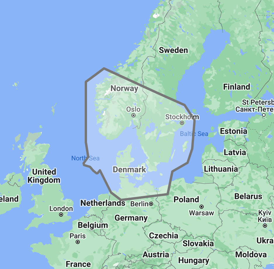 Timezero TZ Map: Skagerrak & Kattegat