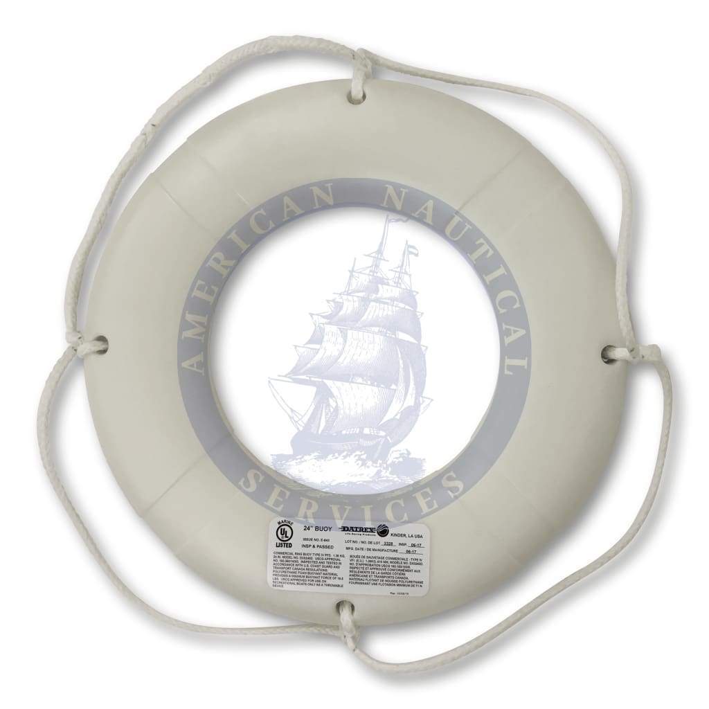 24″ Lifering White USCG, No Tape