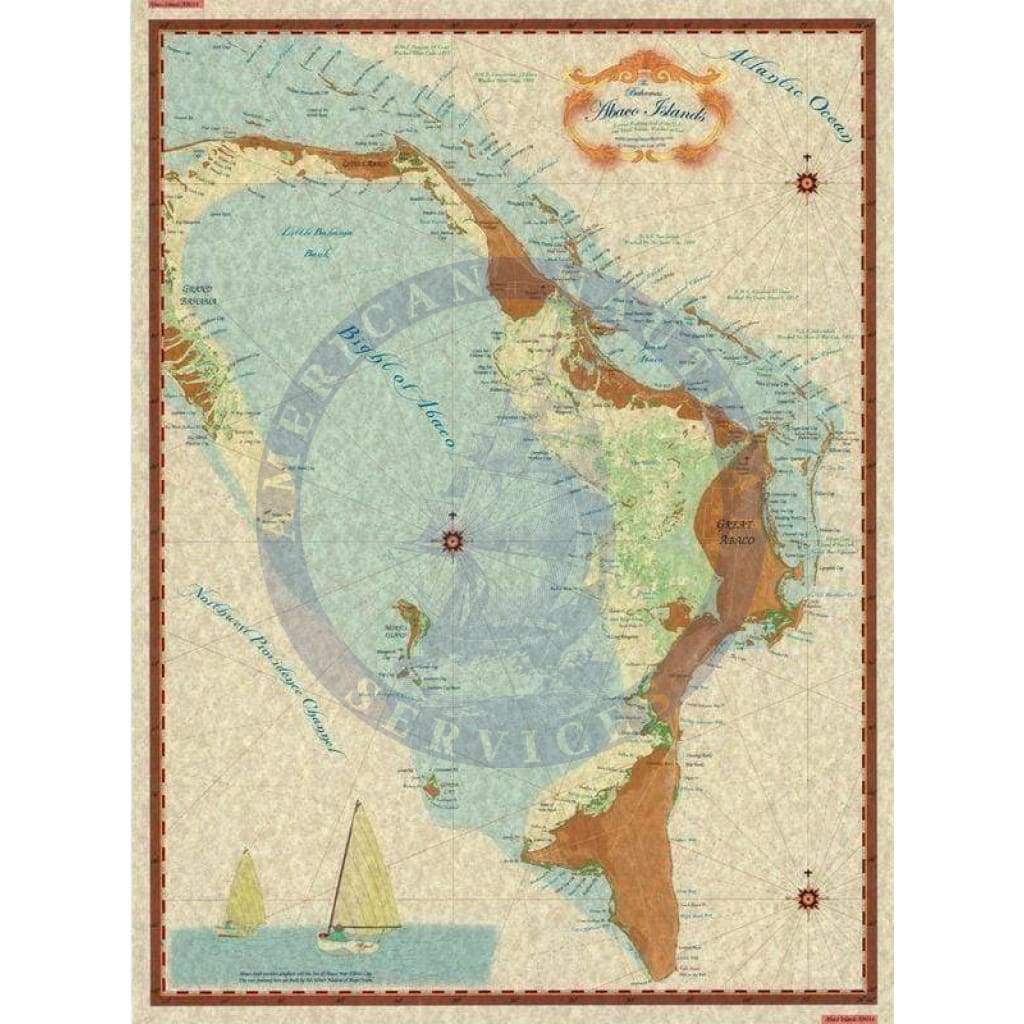 Abaco Islands Map (Decorative Maps 18