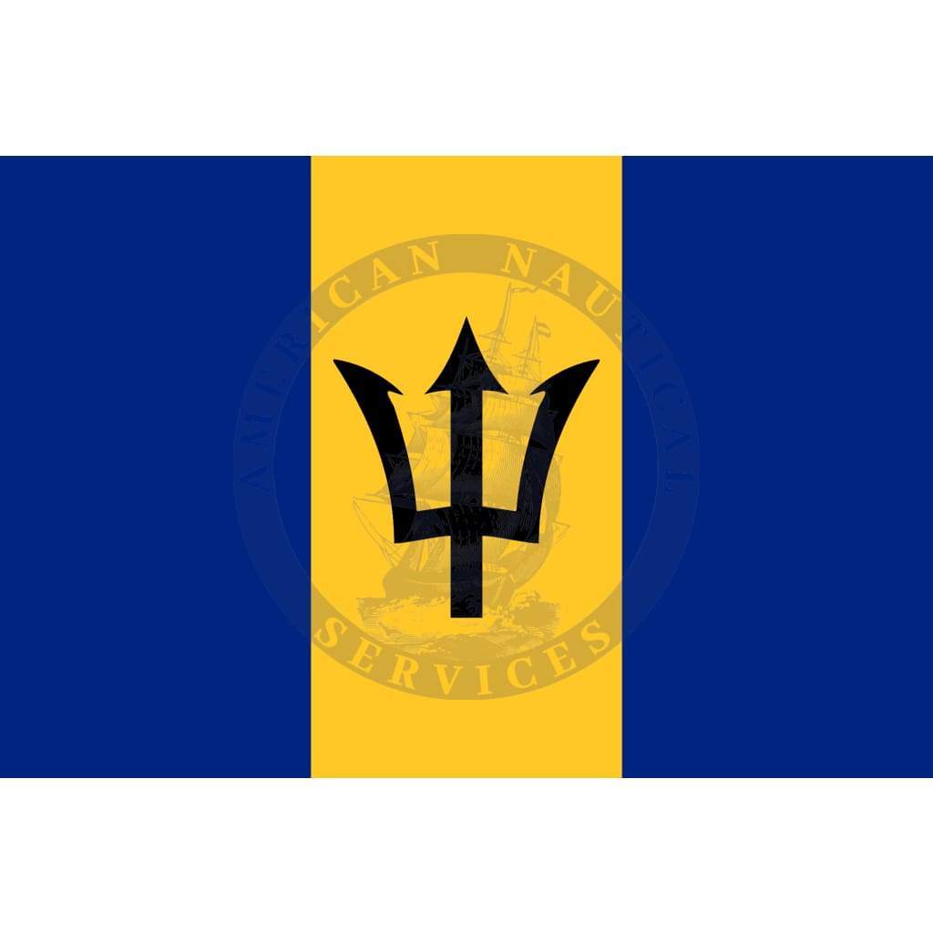 Barbados Country Flag