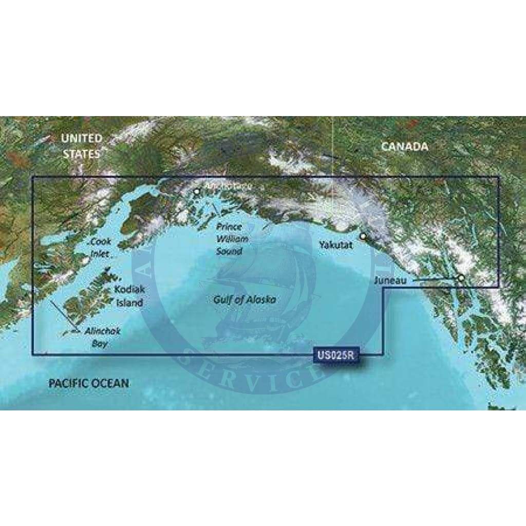 Bluechart G2 Vision microSD™/SD™ card: VUS025R-Anchorage to Juneau