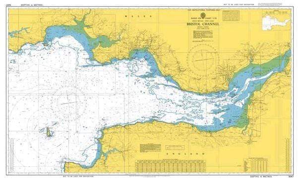 British Admiralty Instructional Chart 5047: Bristol Channel