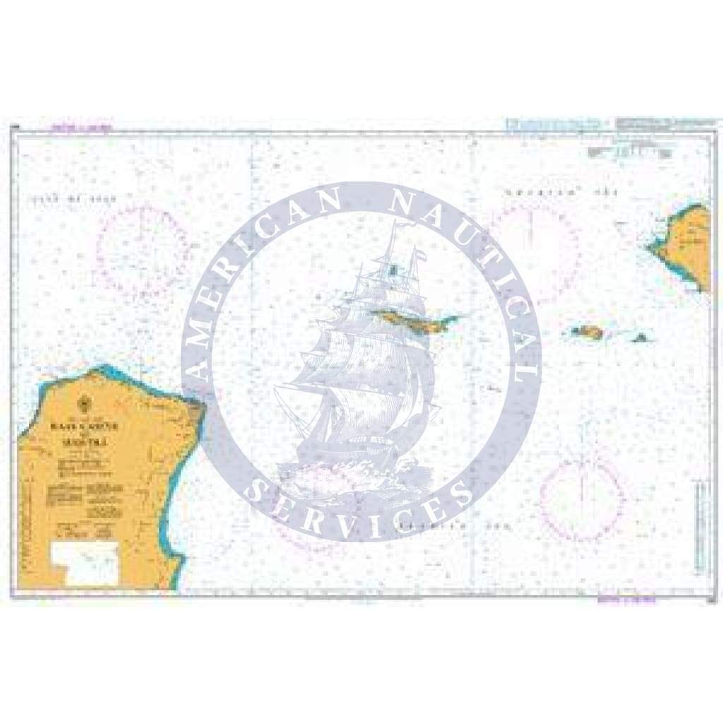 British Admiralty Nautical Chart 100: Gees Gwardafuy (Raas Caseyr) to Suqutra (Socotra)