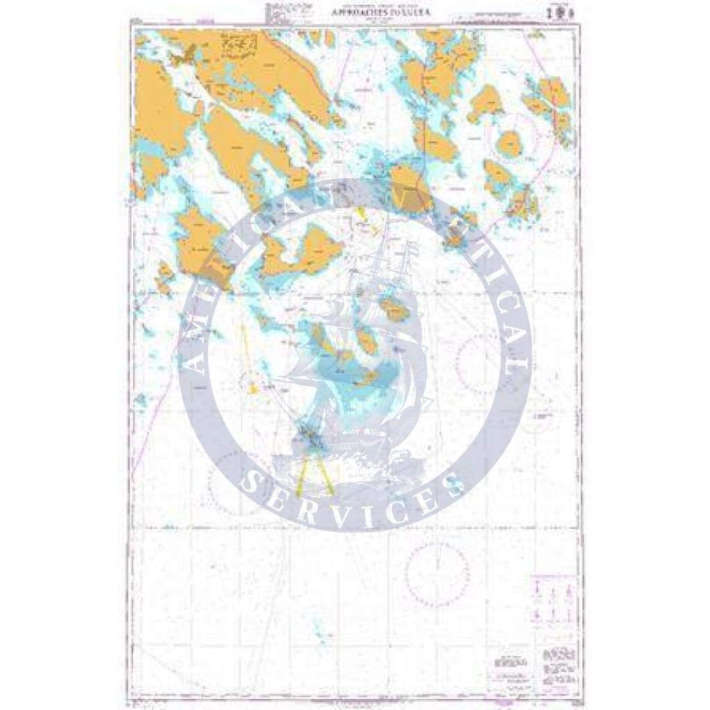 British Admiralty Nautical Chart 1009: Approaches to Lulea