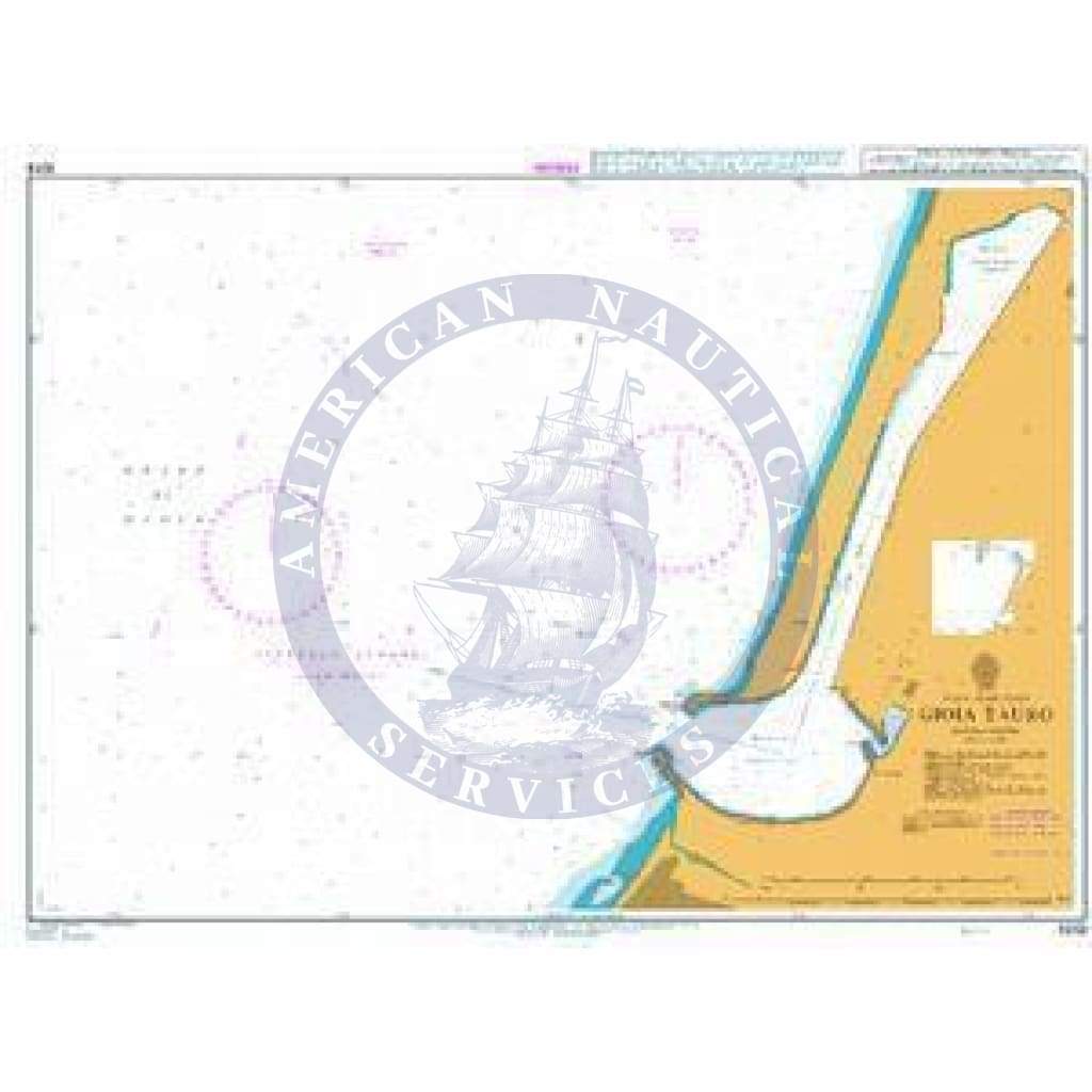 British Admiralty Nautical Chart 1019: Gioia Tauro