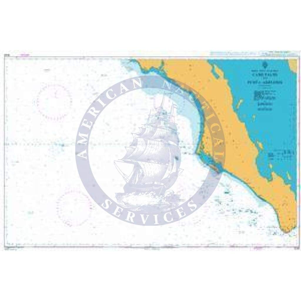 British Admiralty Nautical Chart 1028: Cabo Falso to Punta Abreojos