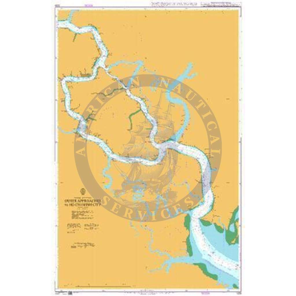 British Admiralty Nautical Chart 1039: Outer Approaches to Ho Chi Minh City
