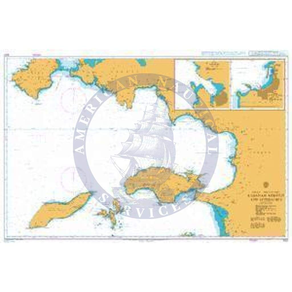 British Admiralty Nautical Chart 1057: Aegean Sea - Greece and Turkey, Kuşadasi Körfezi and Approaches