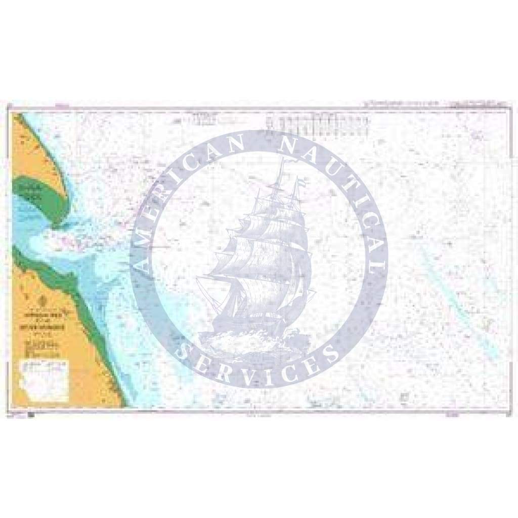British Admiralty Nautical Chart 107: England – East Coast, Approaches to the River Humber