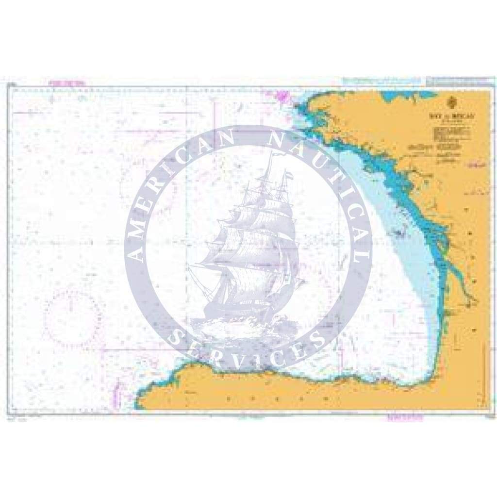 British Admiralty Nautical Chart 1104: Bay of Biscay