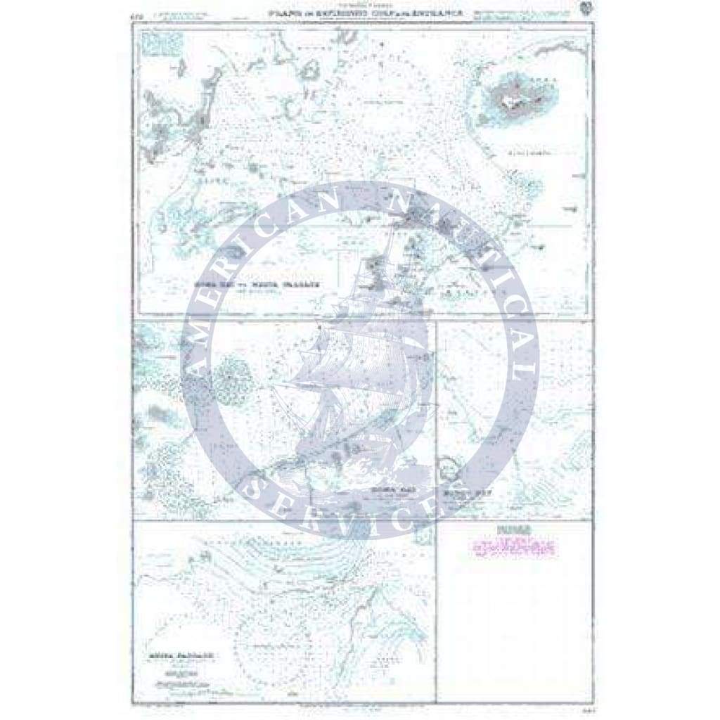 British Admiralty Nautical Chart  1120: Plans in Kavirondo Gulf and Entrance