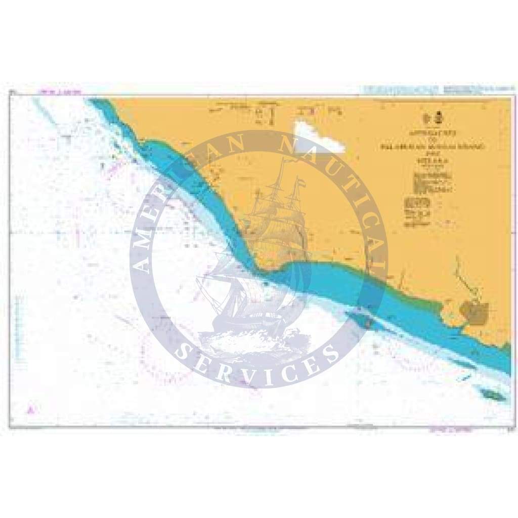 British Admiralty Nautical Chart 1141: Approaches to Pelabuhan Sungai Udang and Melaka