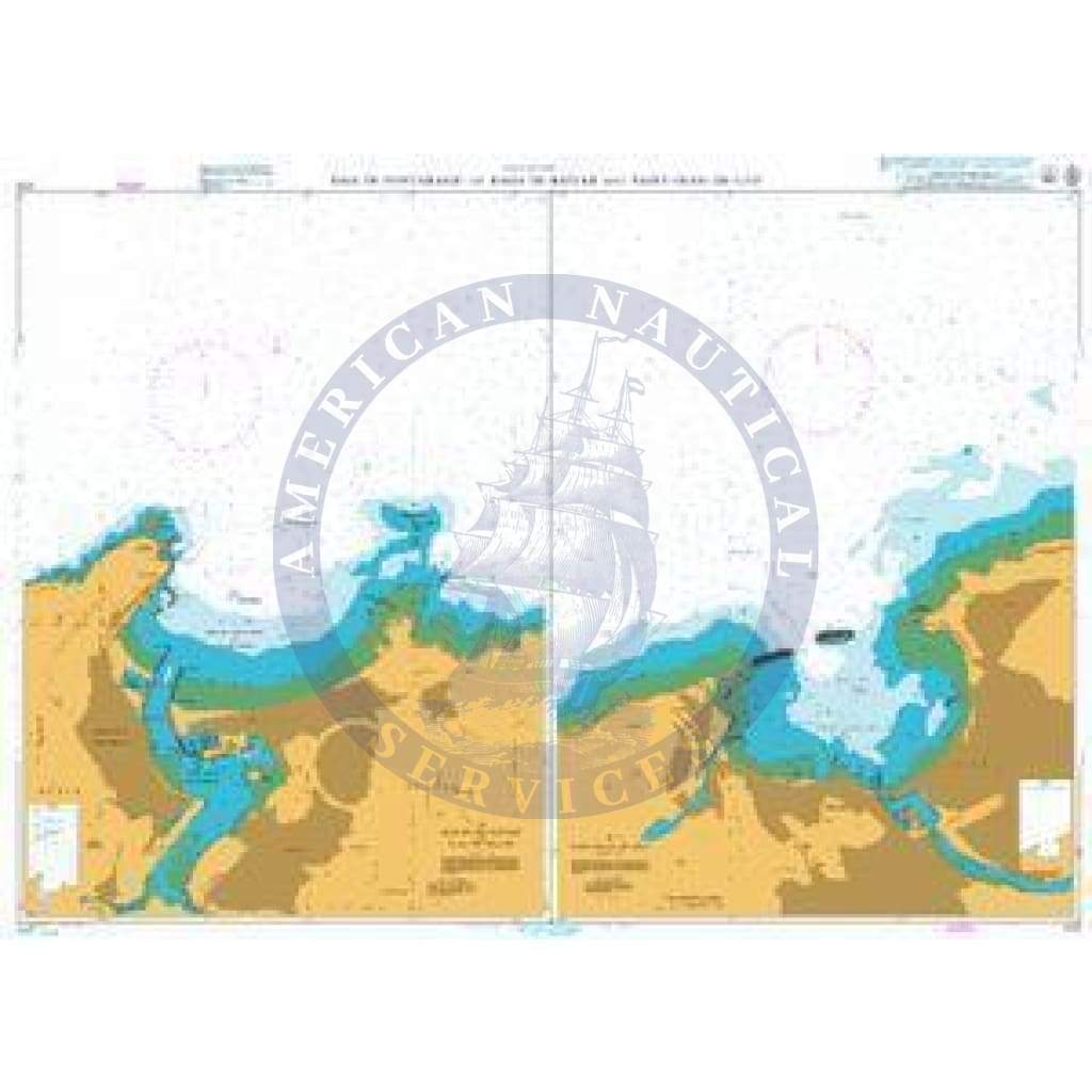 British Admiralty Nautical Chart  1170: Baie de Fontarabie or Rada de Higuer and Saint-Jean-de-Luz