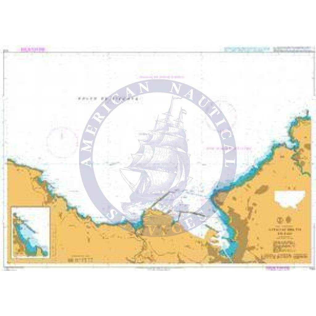 British Admiralty Nautical Chart 1174: Spain – North Coast, Approaches to Bilbao