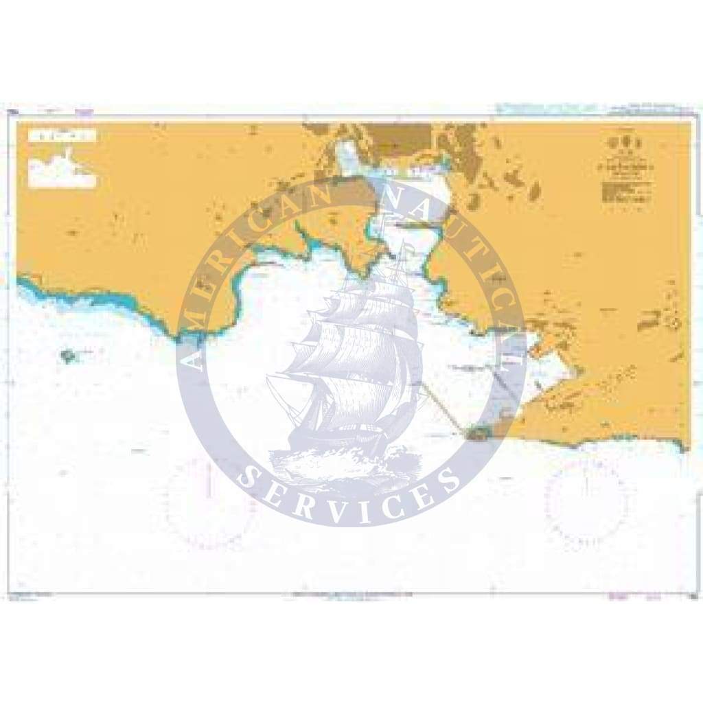 British Admiralty Nautical Chart 1194: Mediterranean Sea, Spain - South East Coast, Cartagena