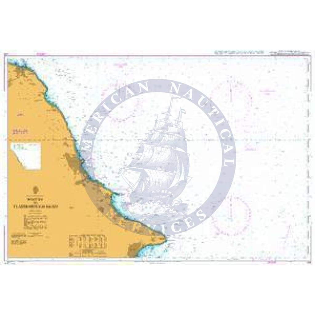 British Admiralty Nautical Chart 129: Whitby to Flamborough Head