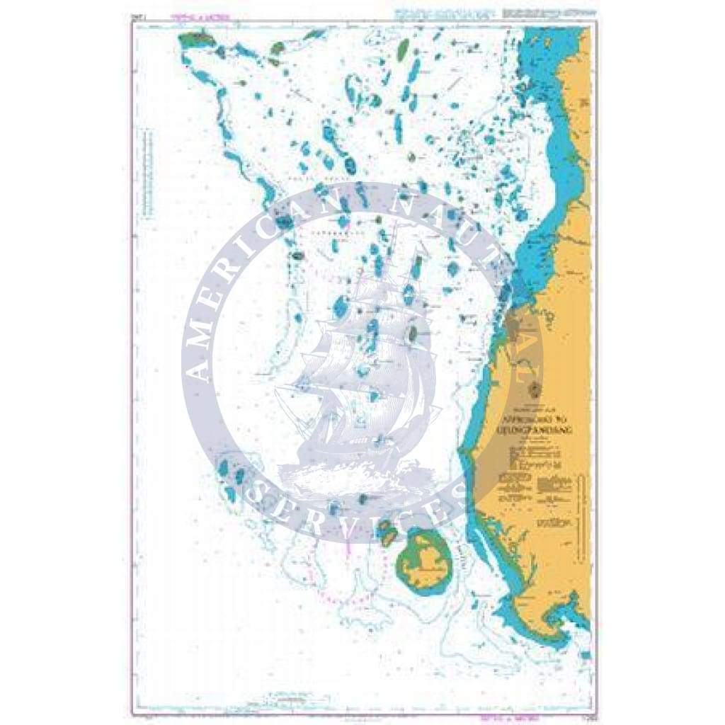 British Admiralty Nautical Chart 1293: Indonesia, Sulawesi - West Coast, Approaches to Makassar