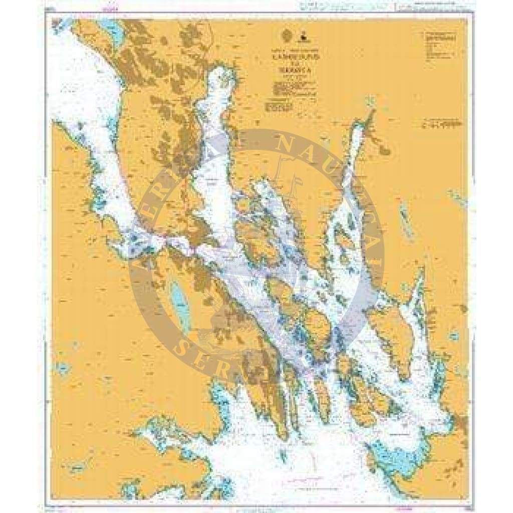 British Admiralty Nautical Chart  1333: Norway - South East Coast, Langesund to Herøya