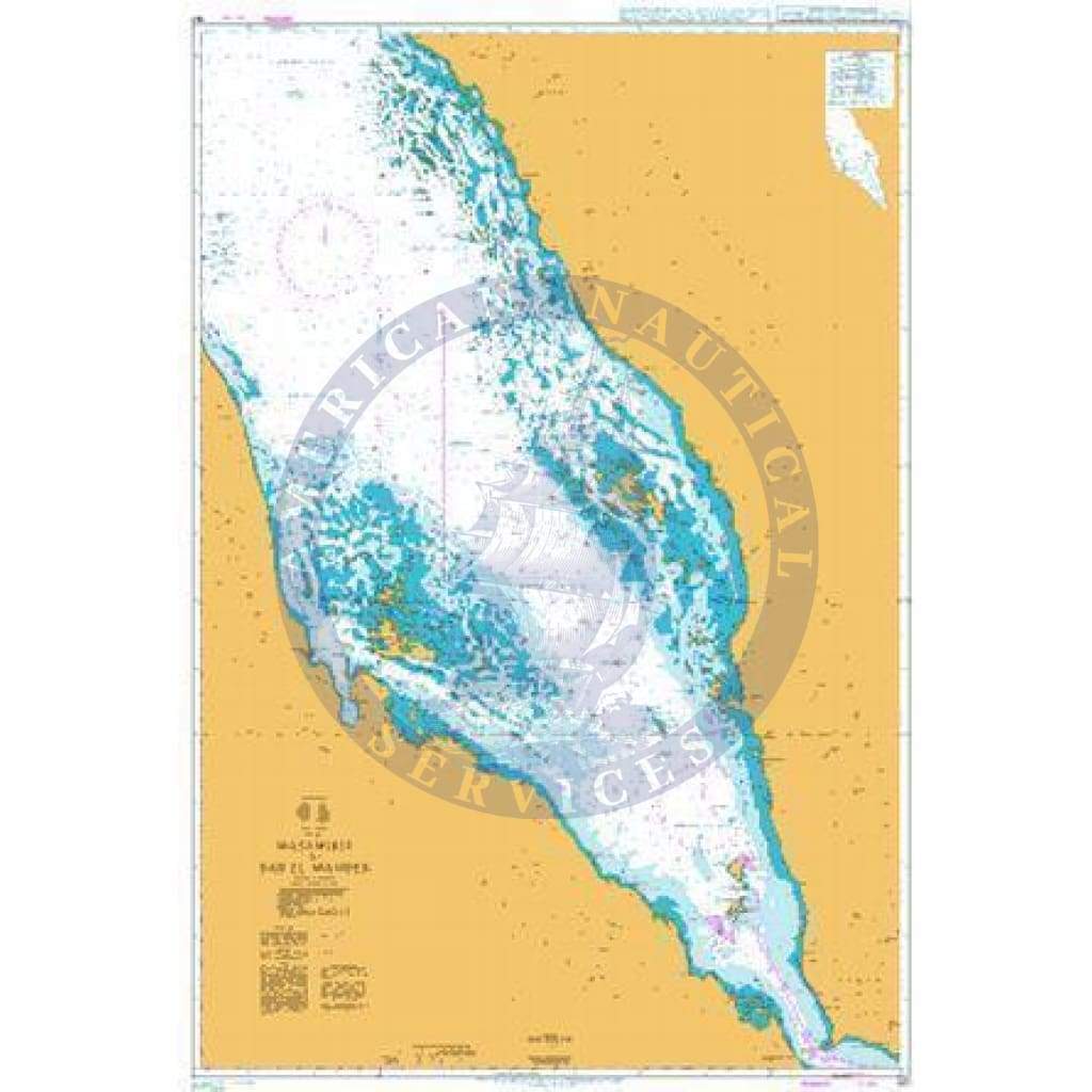 British Admiralty Nautical Chart 157: Red Sea, Masamirit to Bab El Mandeb