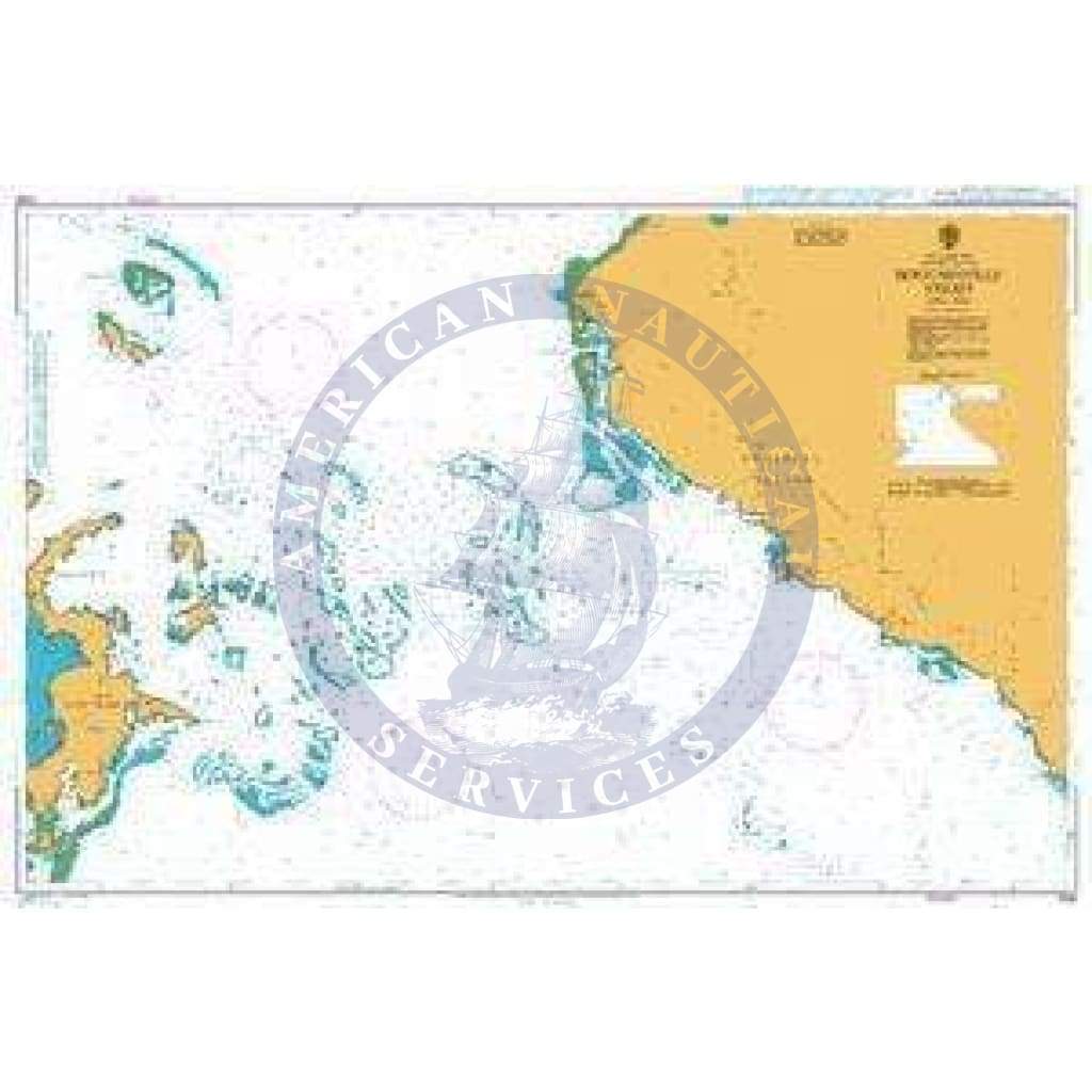 British Admiralty Nautical Chart 1708: Bougainville Strait