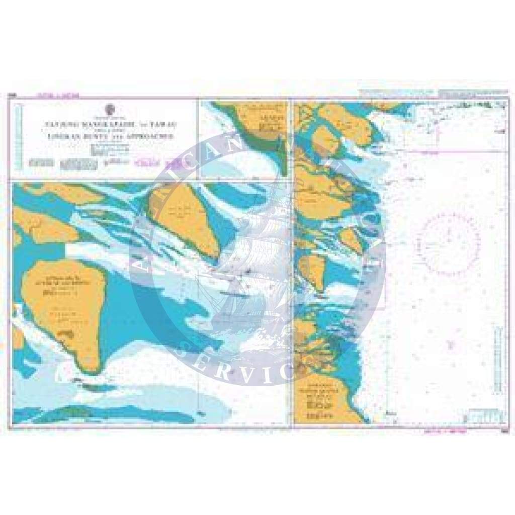 British Admiralty Nautical Chart 1852: Indonesia and Malaysia, Tanjung Mangkapadie to Tawau including Lingkas, Bunyu and Approaches