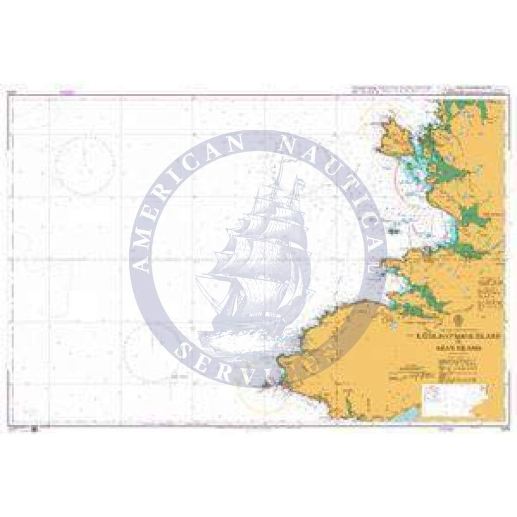 British Admiralty Nautical Chart 1879: Ireland - North West Coast, Rathlin O'Birne Island to Aran Island
