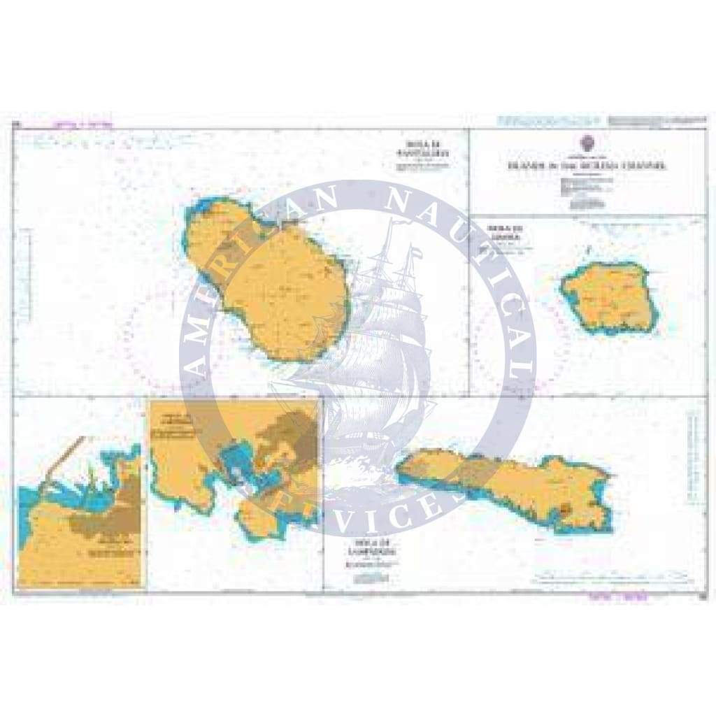 British Admiralty Nautical Chart  193: Islands in the Sicilian Channel