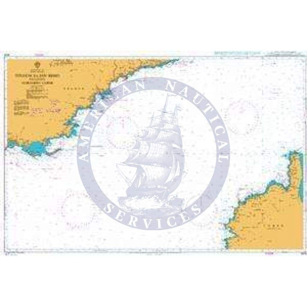 British Admiralty Nautical Chart 1974: Mediterranean Sea, France and Italy, Toulon to San Remo including Northern Corse
