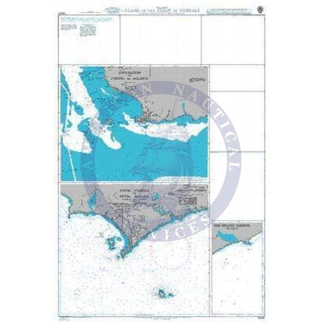 British Admiralty Nautical Chart 2004: Plans on the Coast of Uruguay