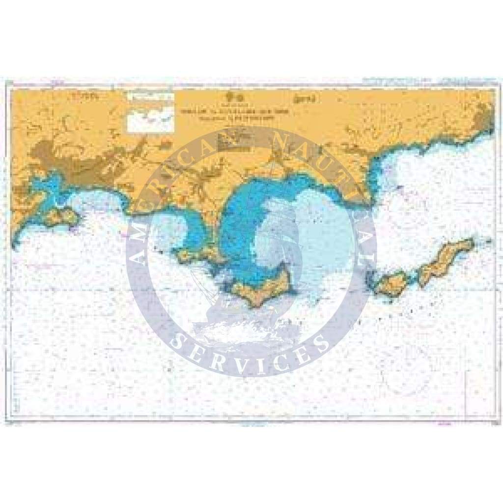 British Admiralty Nautical Chart 2120: France - South Coast, Toulon to Cavalaire-sur-Mer including Iles d'Hyères