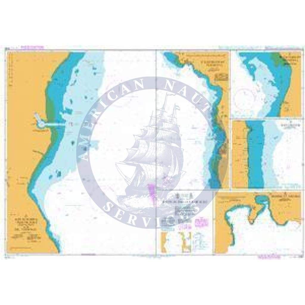 British Admiralty Nautical Chart 2132: Ports in the Gulf of Suez
