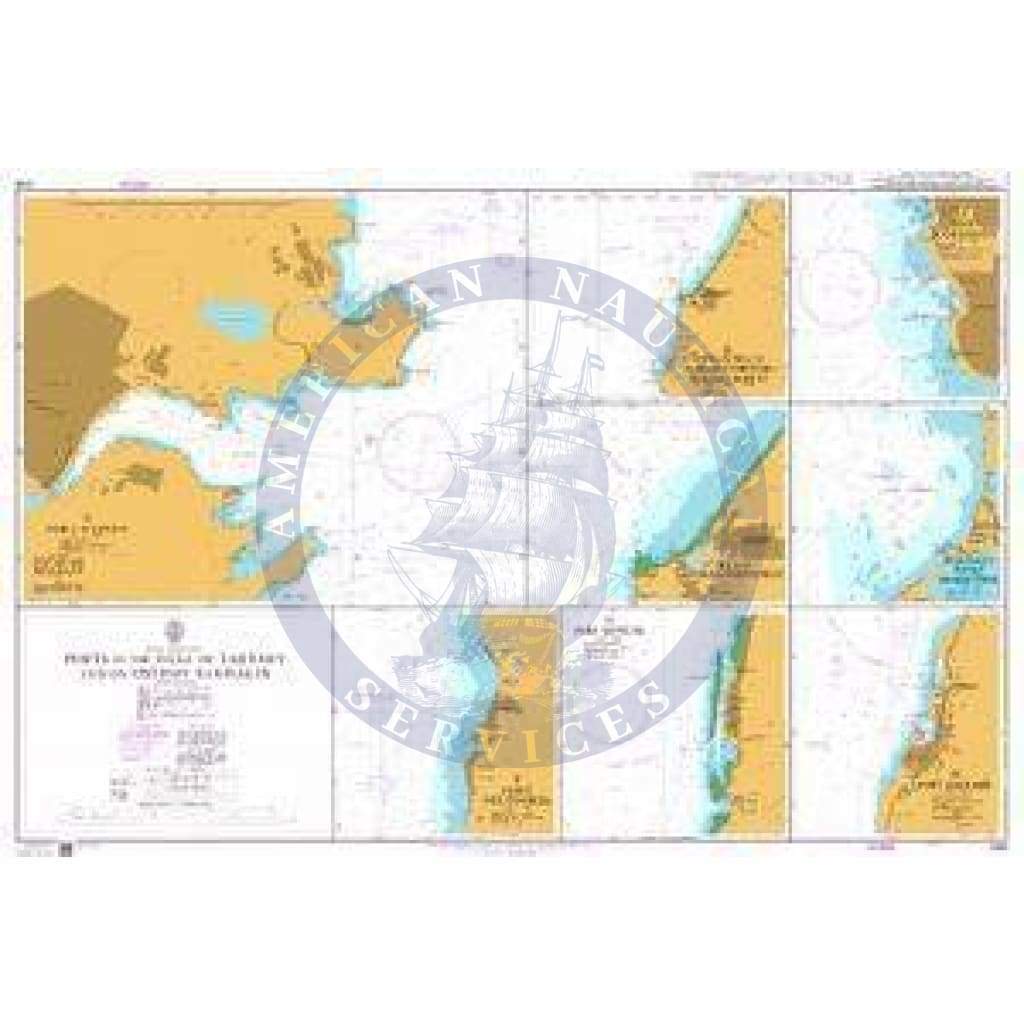 British Admiralty Nautical Chart 2161: Russia - Pacific Coast, Ports in The Gulf of Tartary and on Ostrov Sakhalin