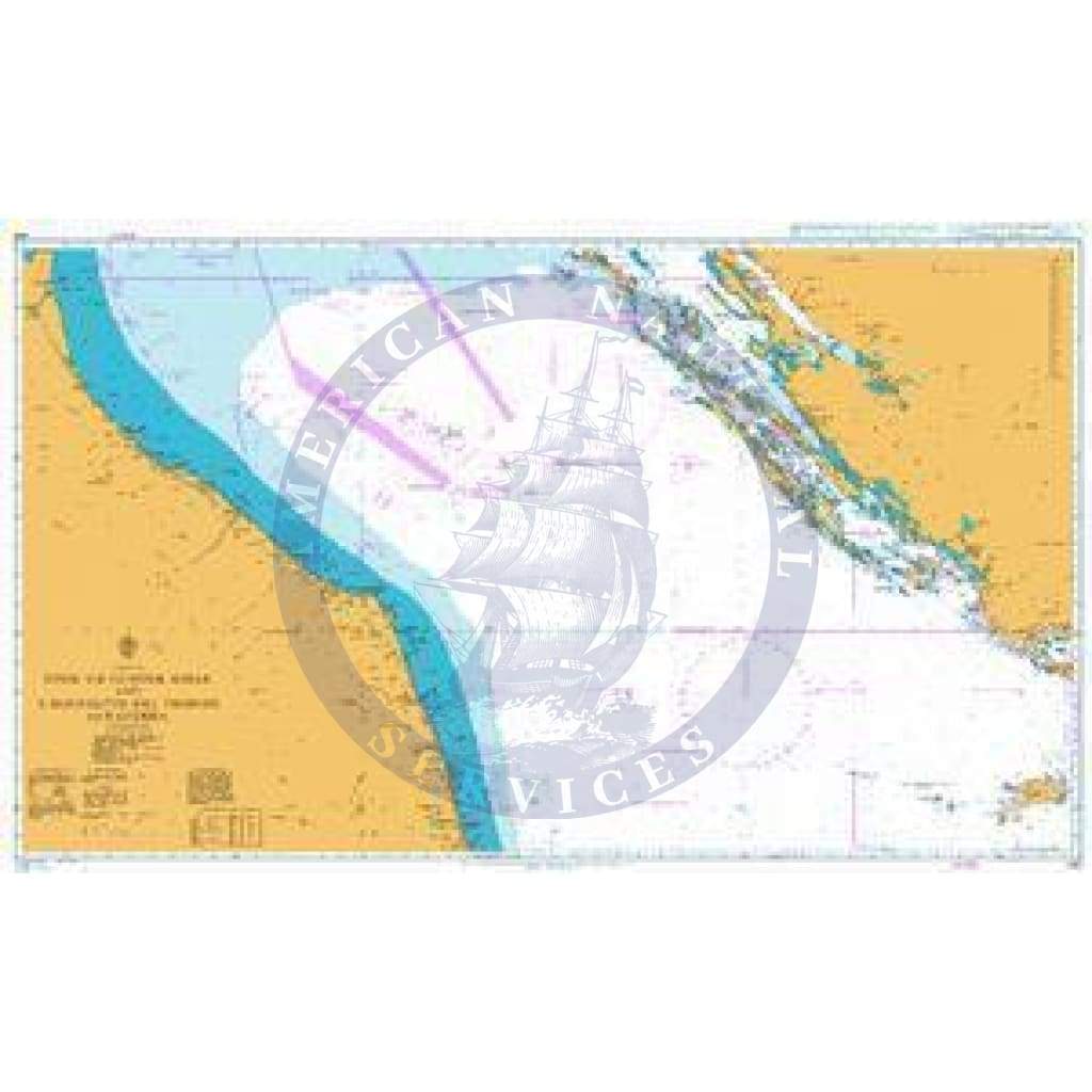 British Admiralty Nautical Chart   220: Adriatic Sea, Otok Vis to Otok Susak and S. Benedetto del Tronto to Ravenna