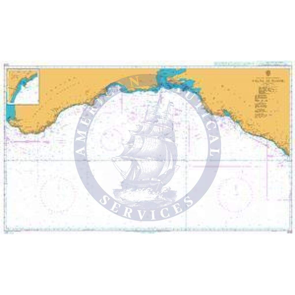 British Admiralty Nautical Chart  2233: Yalta to Tuapse