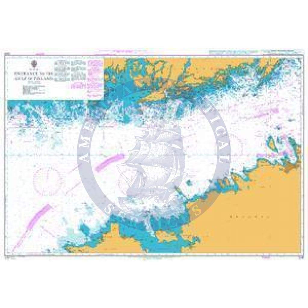 British Admiralty Nautical Chart 2241: Entrance to the Gulf of Finland