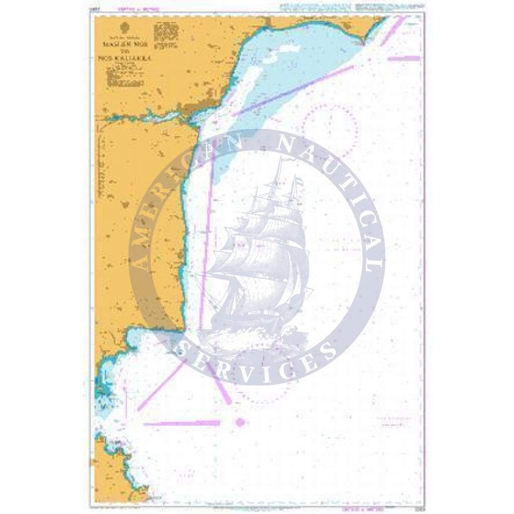 British Admiralty Nautical Chart 2283:Black Sea – Bulgaria, Maslen Nos to Nos Kaliakra
