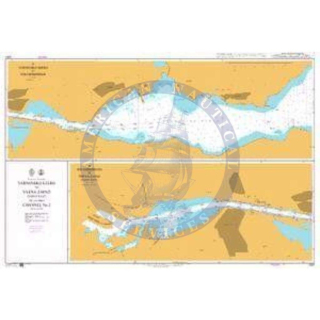 British Admiralty Nautical Chart 2287 Black Sea – Bulgaria, Varnensko Ezero to Varna-Zapad (Varna West) including Channel No 2