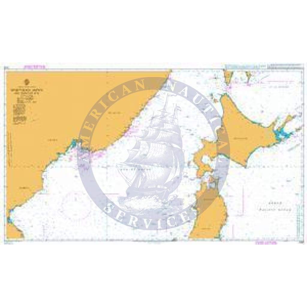 British Admiralty Nautical Chart 2293: Northern Japan and Adjacent Seas