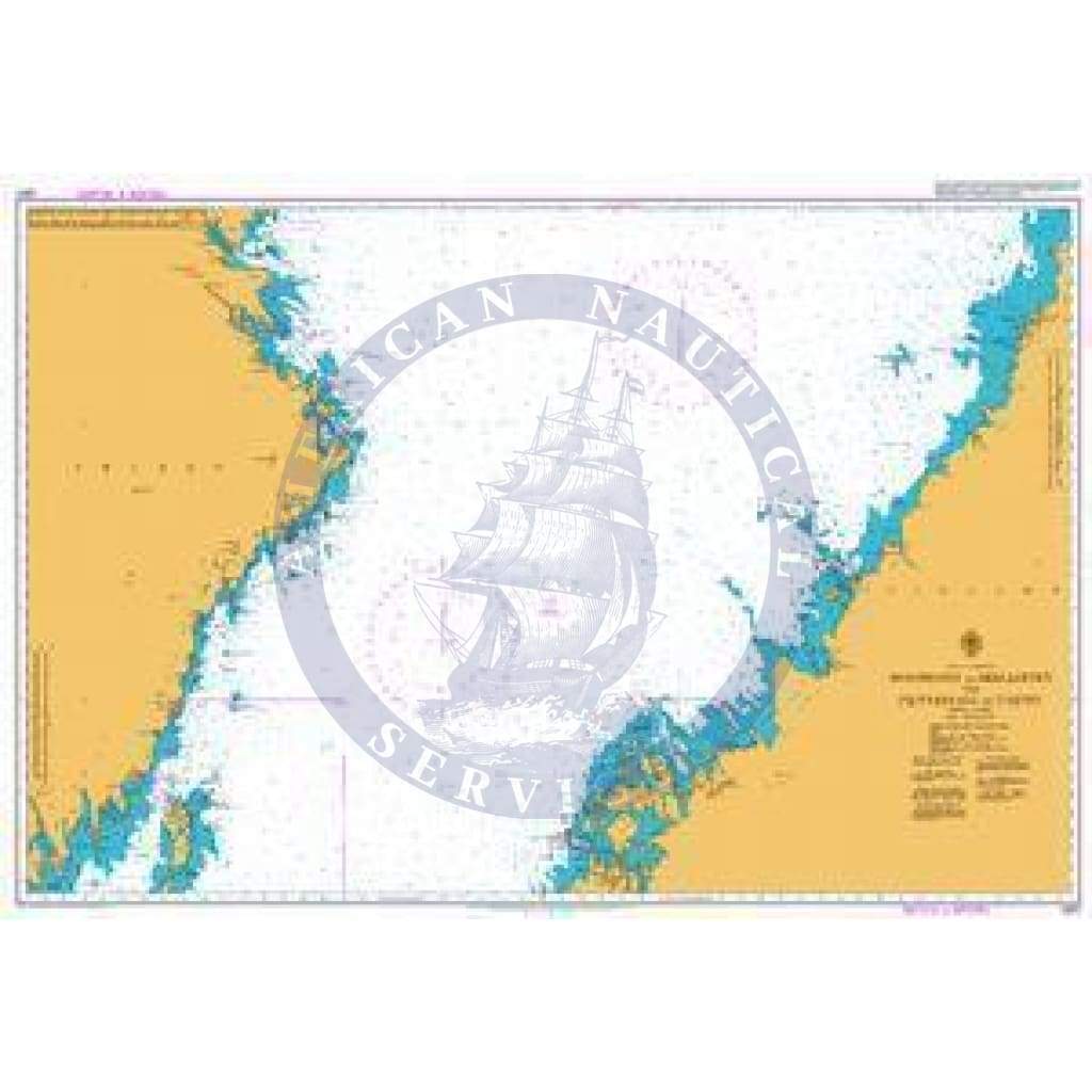 British Admiralty Nautical Chart 2301: Holmsund to Skelleftea and Pietarsaari to Tauvo