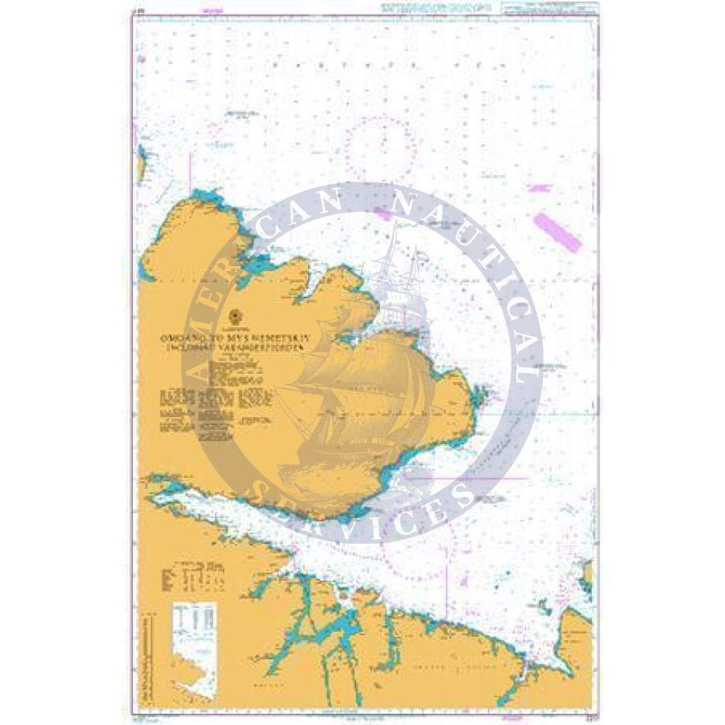 British Admiralty Nautical Chart 2317: Barents Sea, Omgang to Mys Nemetskiy including Varangerfjorden